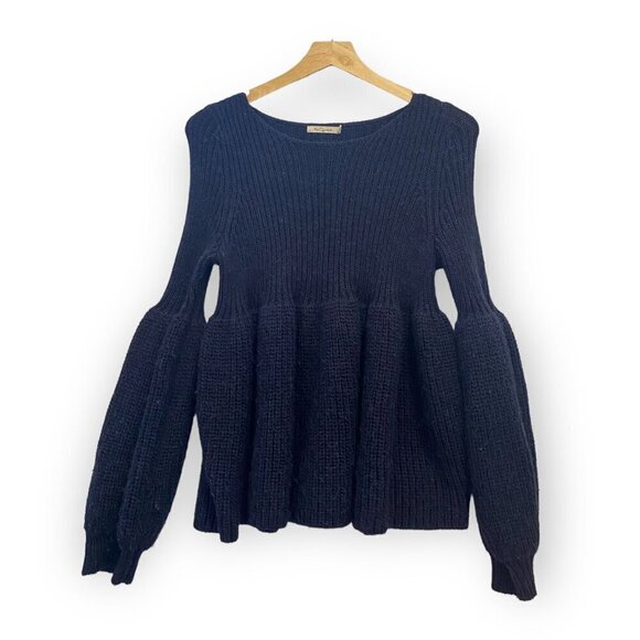 Mes demoiselles North Blue Wool Alpaca blend sweater, Size 3/L - Picture 2 of 11